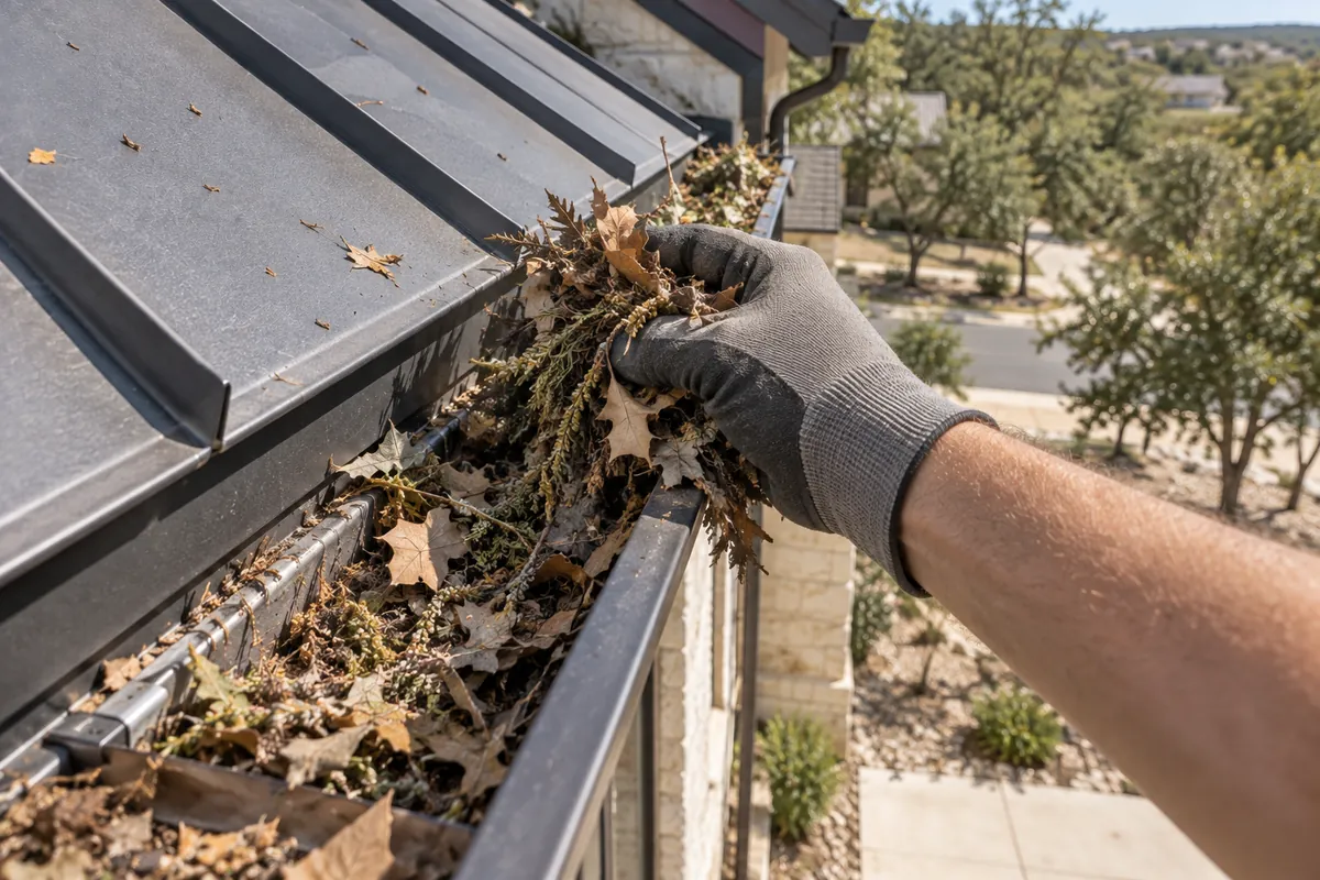 Professional gutter cleaning