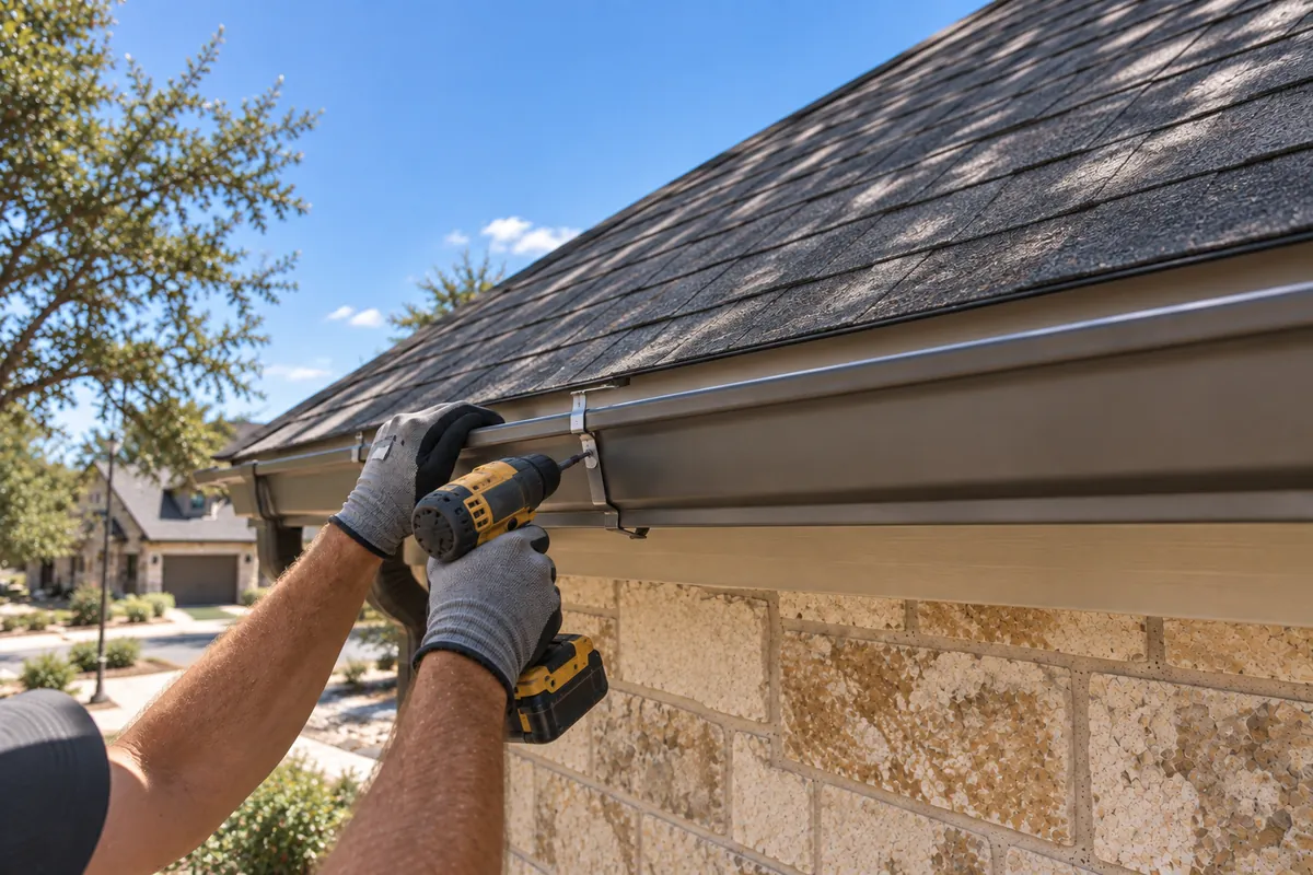 Gutter repair in Spicewood