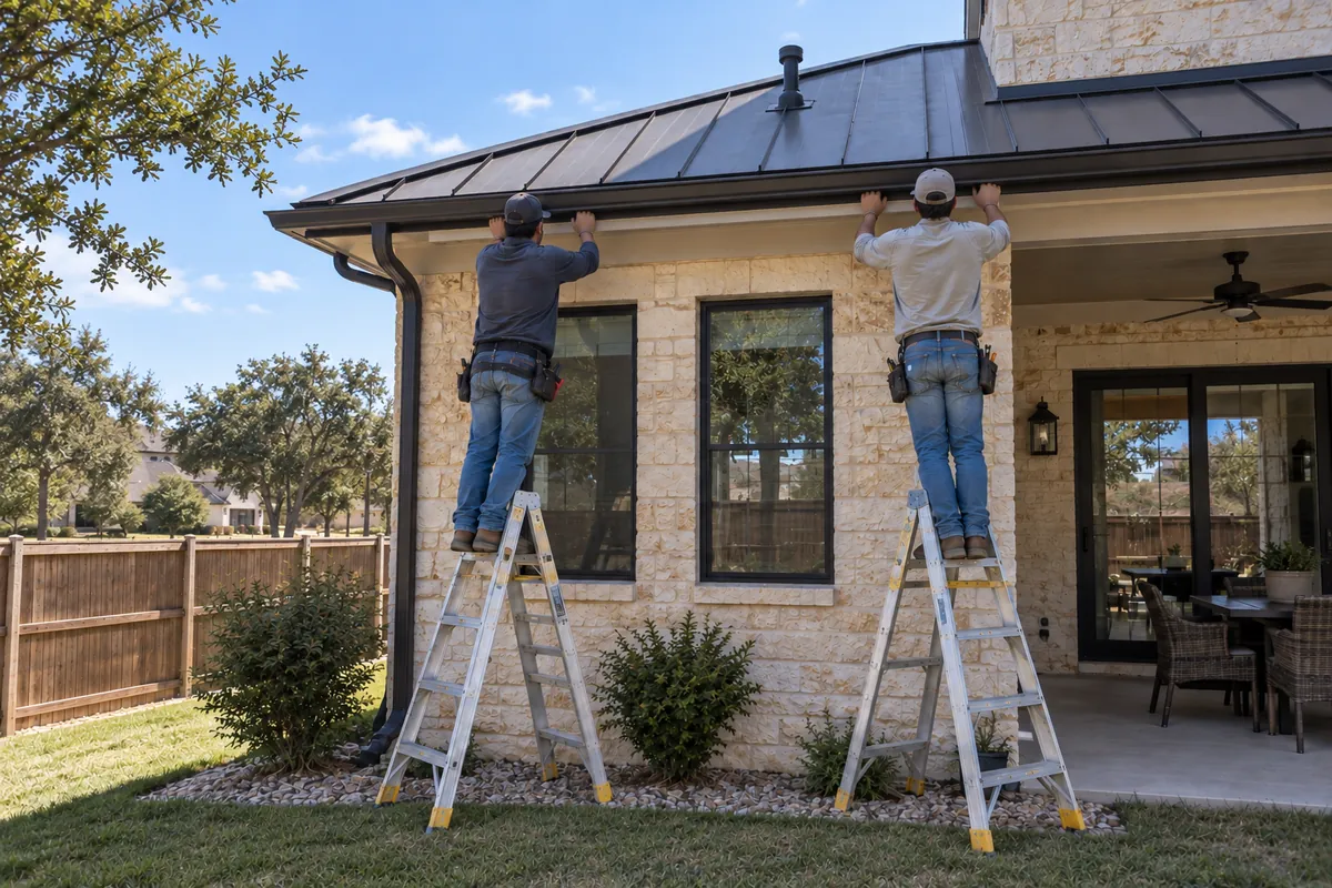 Seamless gutter installation and replacement in Bee Cave, TX